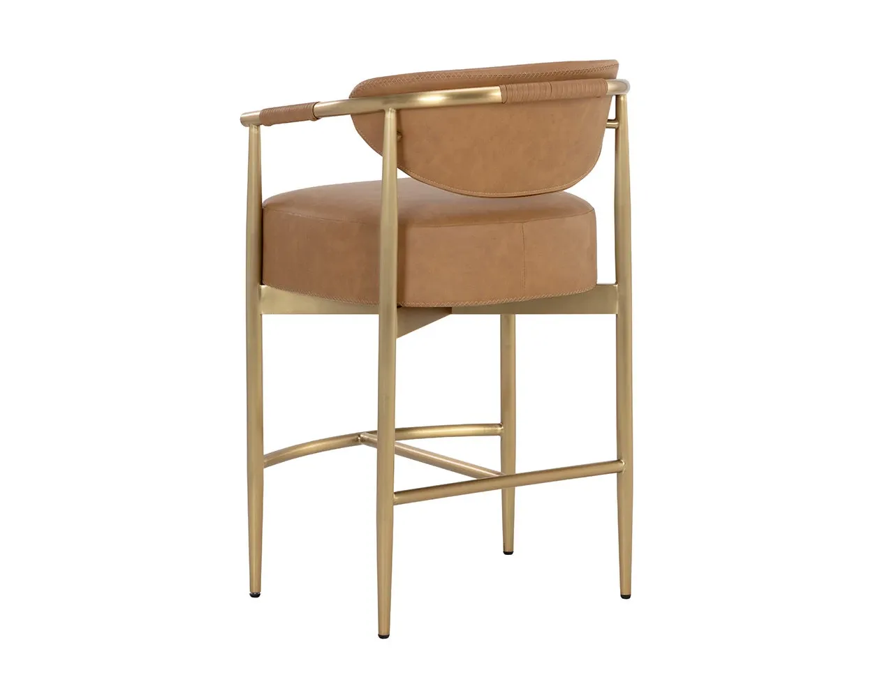 Karli Brown 24" Upholstered Barstool