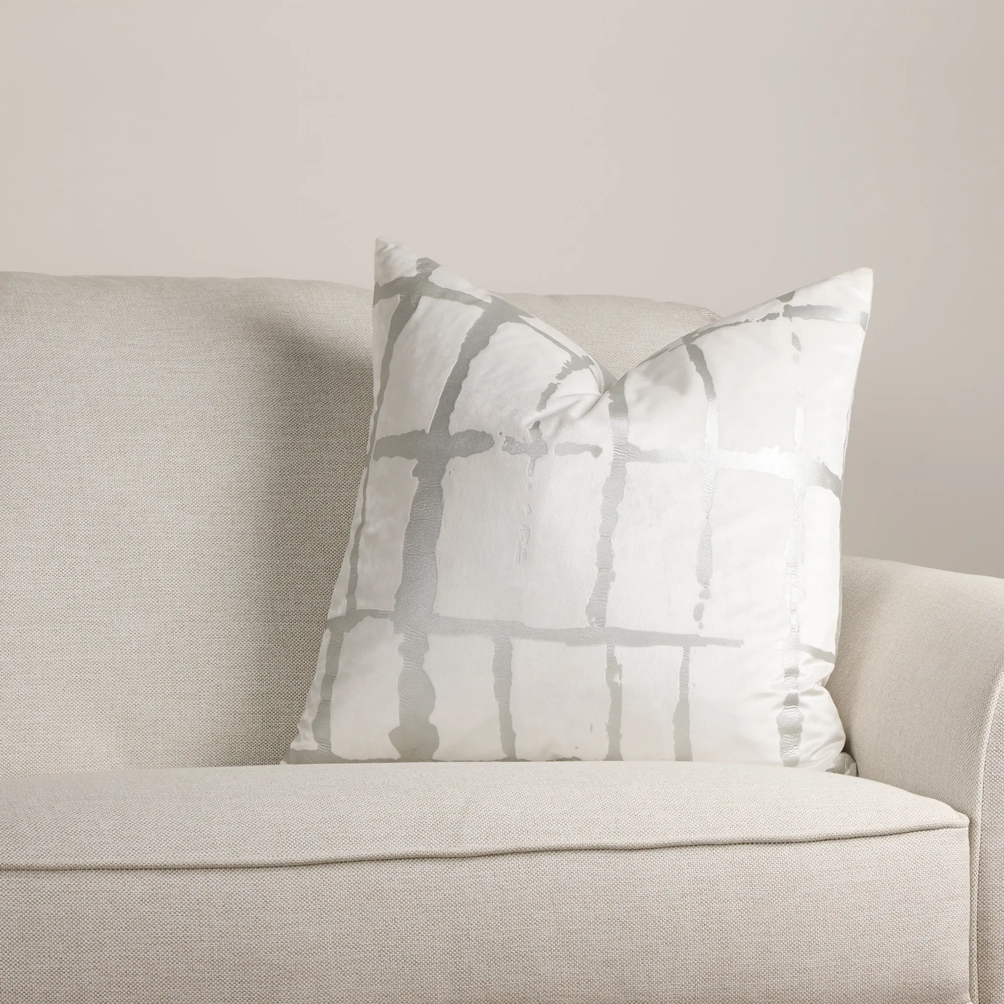 Kylee Silver 22" Accent Pillow