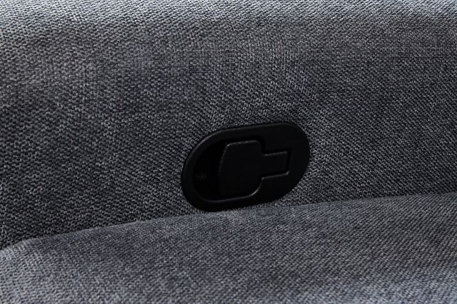 Callum Dark Gray Fabric Medium Right Reclining Chaise Sleeper Sectional