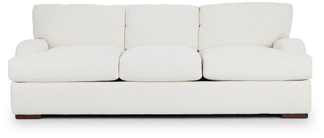 Alpha White Fabric Sofa (2)