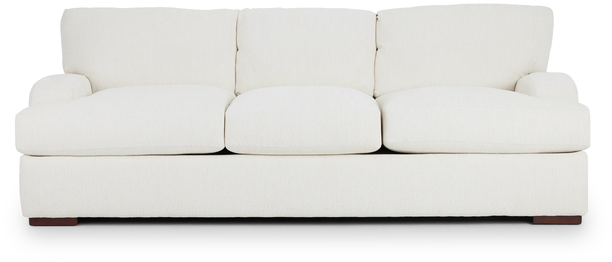 Alpha White Fabric Sofa