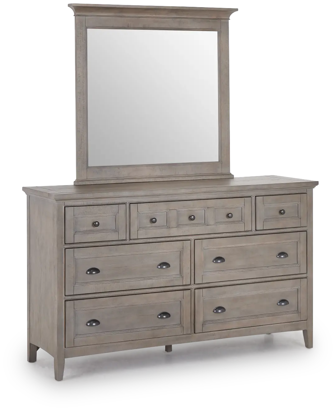 Heron Cove Light Tone Dresser & Mirror Heron Cove Light Tone Dresser & Mirror