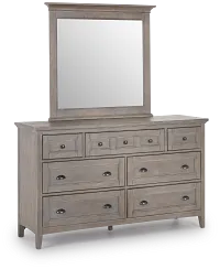 Heron Cove Light Tone Dresser & Mirror