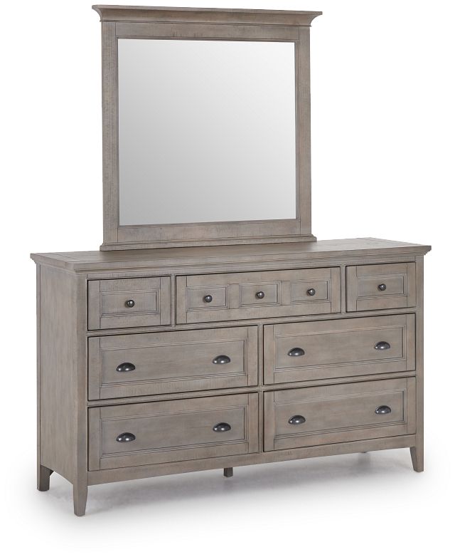 Heron Cove Light Tone Dresser & Mirror (3)