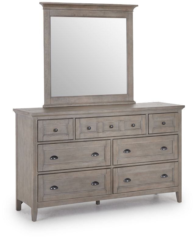 Heron Cove Light Tone Dresser & Mirror