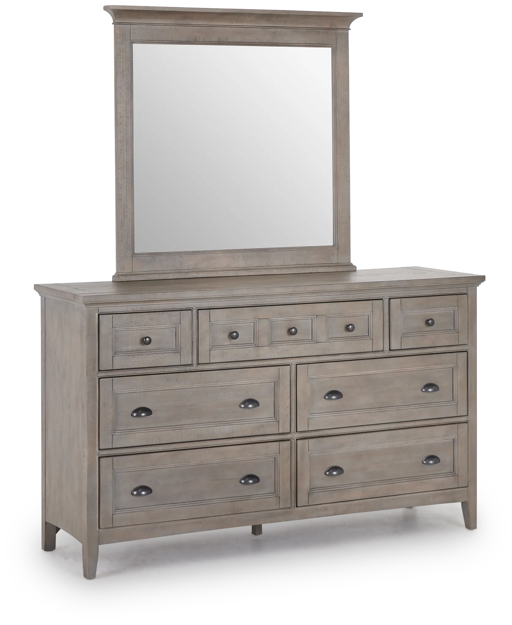 Heron Cove Light Tone Dresser & Mirror