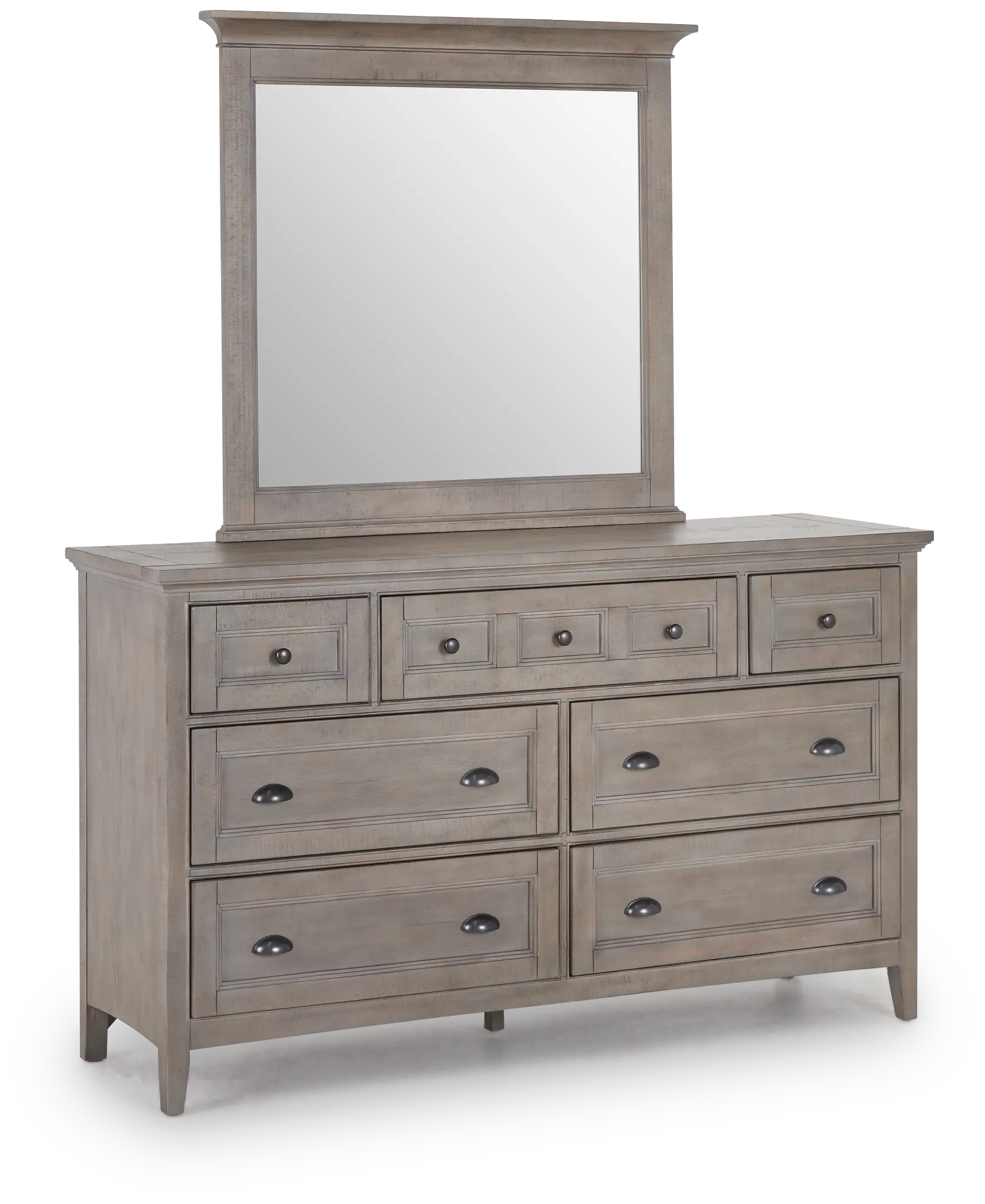 Heron Cove Light Tone Dresser & Mirror Heron Cove Light Tone Dresser & Mirror