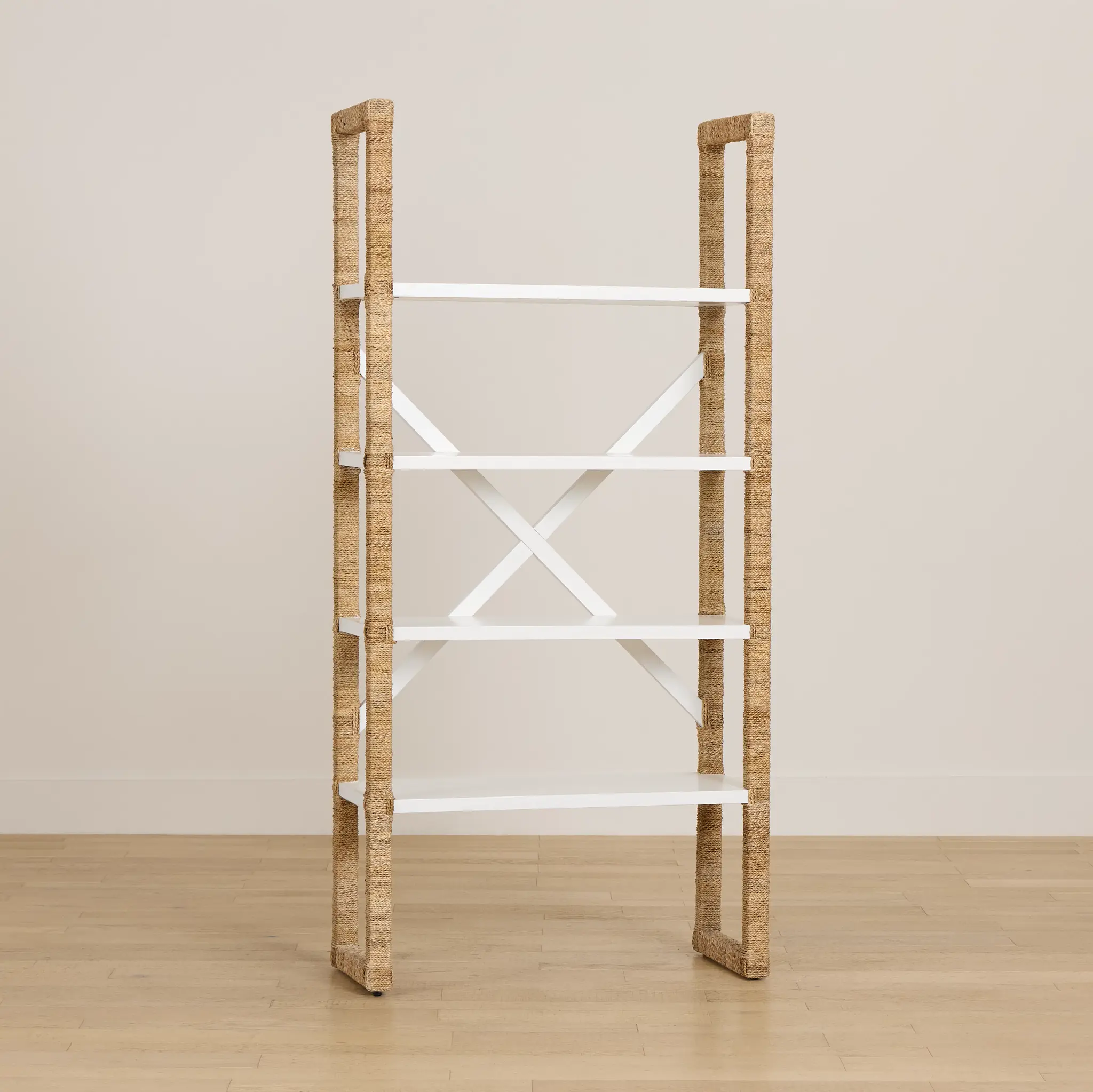 Marley Light Tone Woven Bookcase Marley Light Tone Woven Bookcase