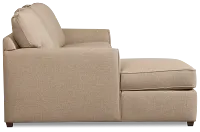 Tate Brown Fabric Small Left Chaise Sectional