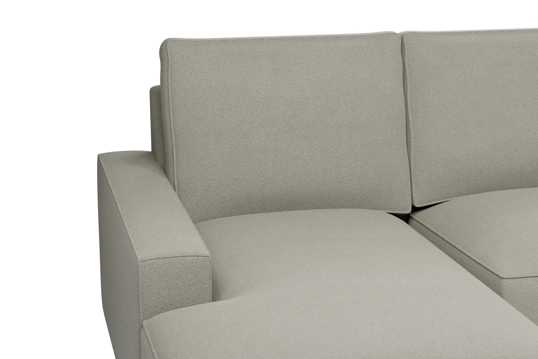 Edgewater Elite Gray Medium Left Chaise Sectional