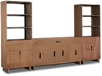 Richmond Light Tone 64" Door Entertainment Wall