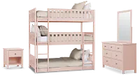Charleston Pink Triple Bunk Bedroom