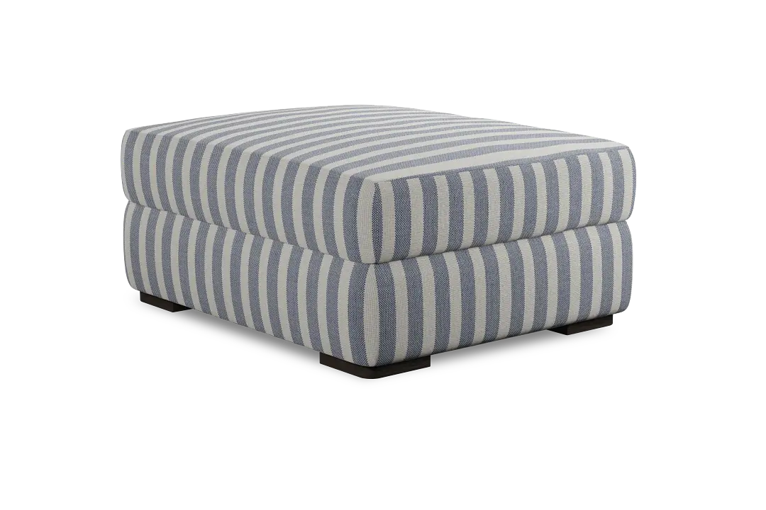 Edgewater Sea Lane Dark Blue Ottoman Edgewater Sea Lane Dark Blue Ottoman