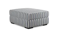 Edgewater Sea Lane Dark Blue Ottoman