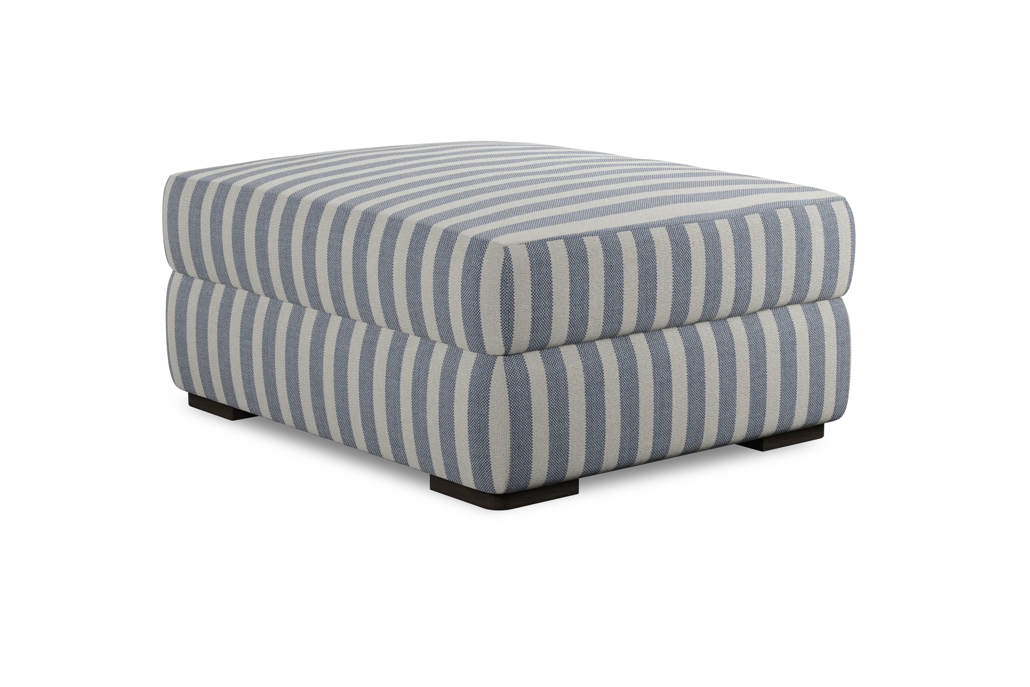 Edgewater Sea Lane Dark Blue Ottoman