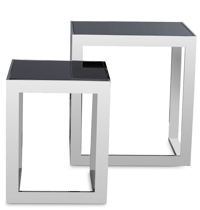 Nova Black Set Of 2 Nesting End Table