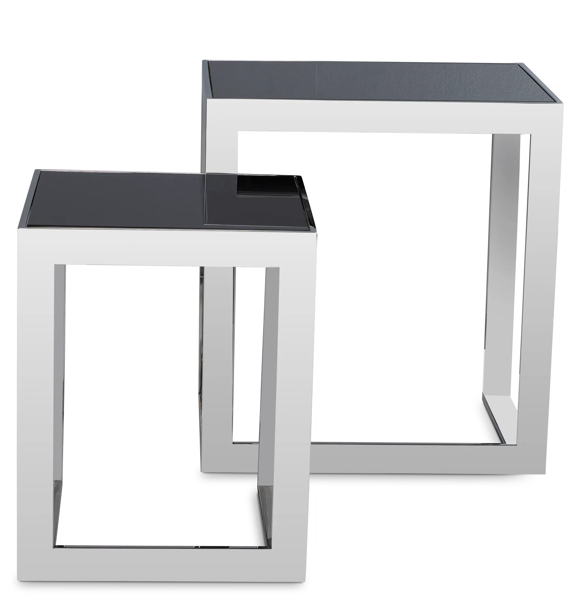 Nova Black Set Of 2 Nesting End Table