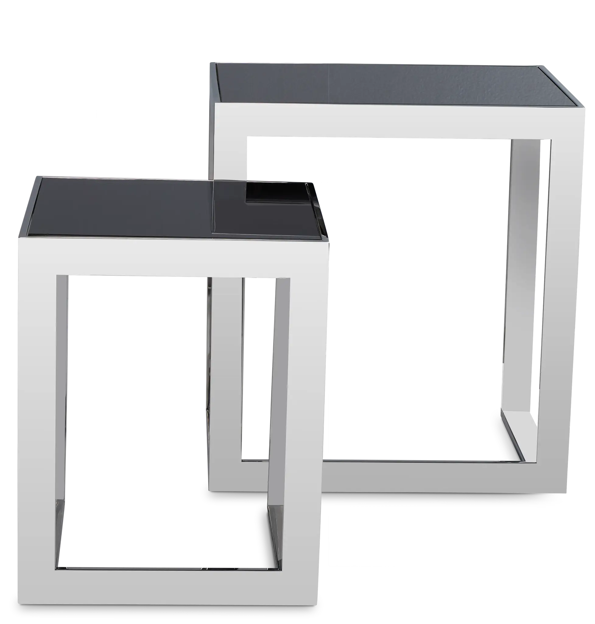 Nova Black Set Of 2 Nesting End Table Nova Black Set Of 2 Nesting End Table