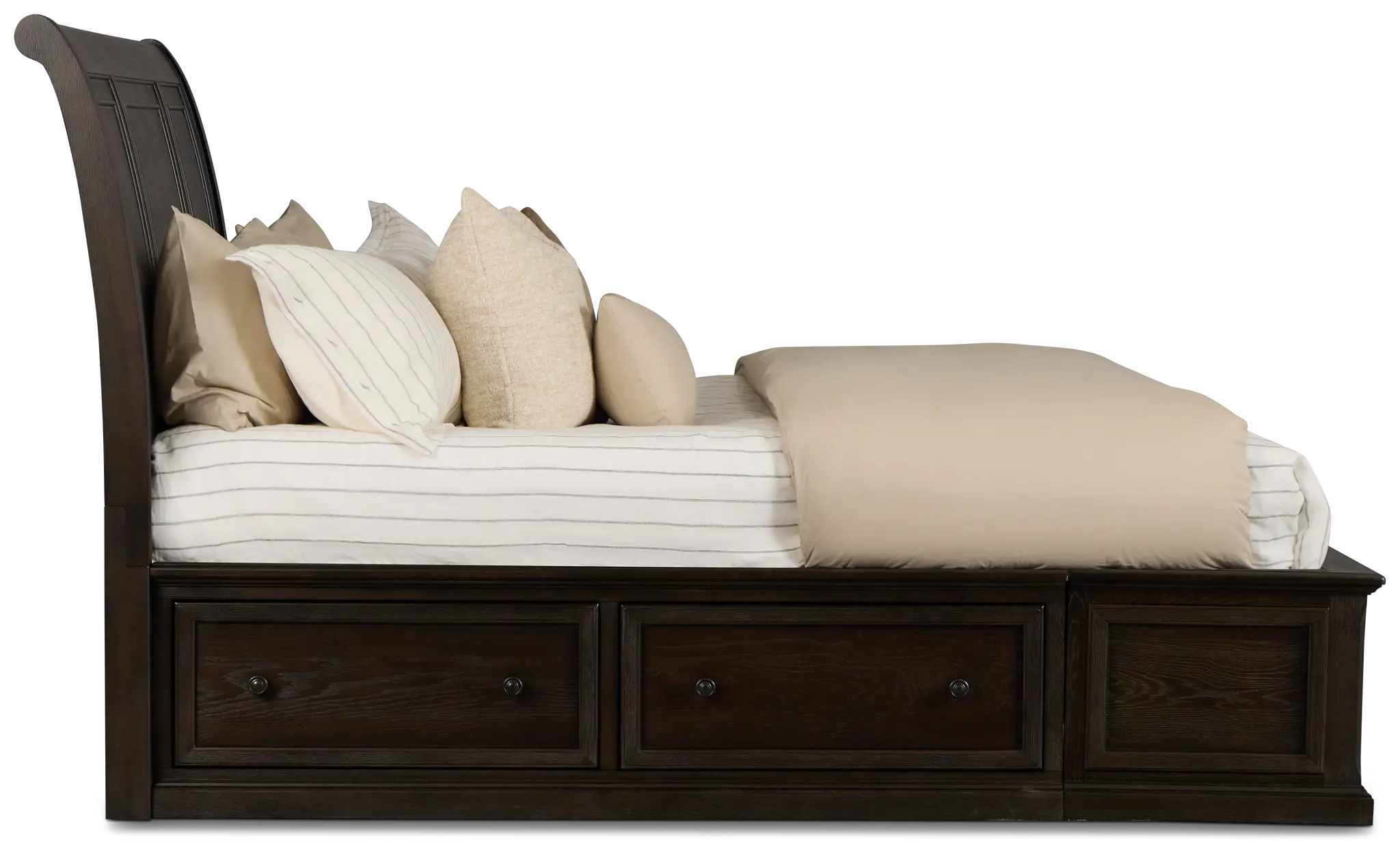 Galveston Dark Tone Sleigh Storage Bed Galveston Dark Tone Sleigh Storage Bed