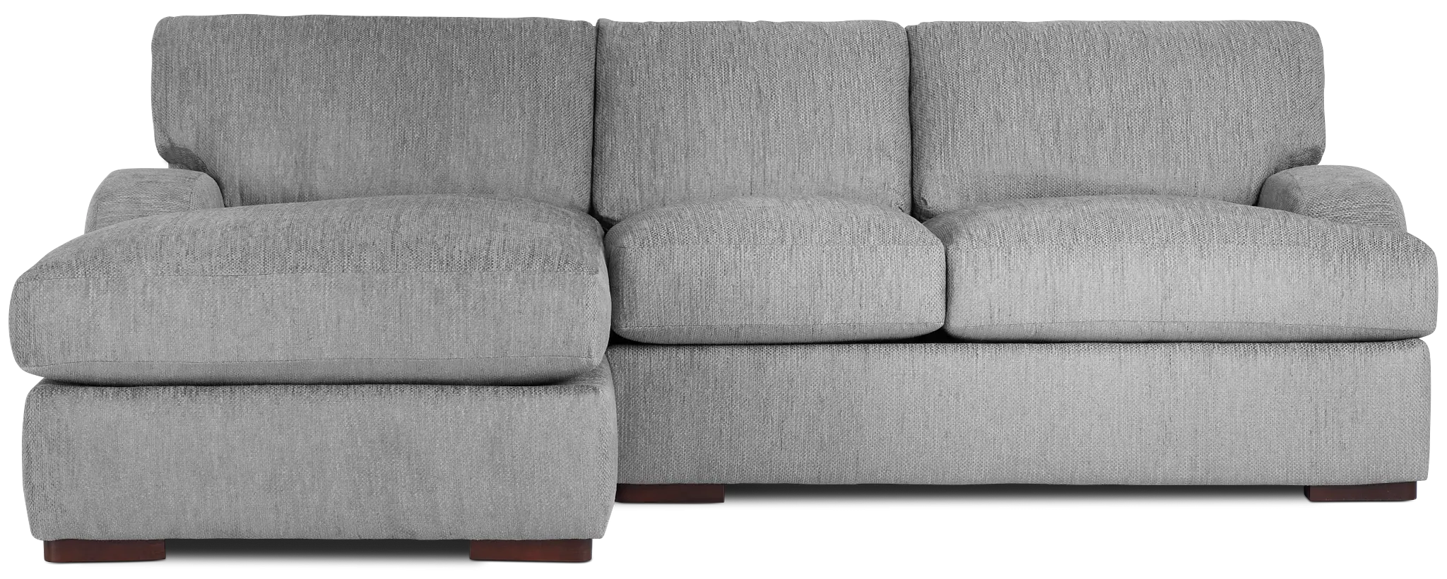 Alpha Light Gray Fabric Left Chaise Sectional Alpha Light Gray Fabric Left Chaise Sectional