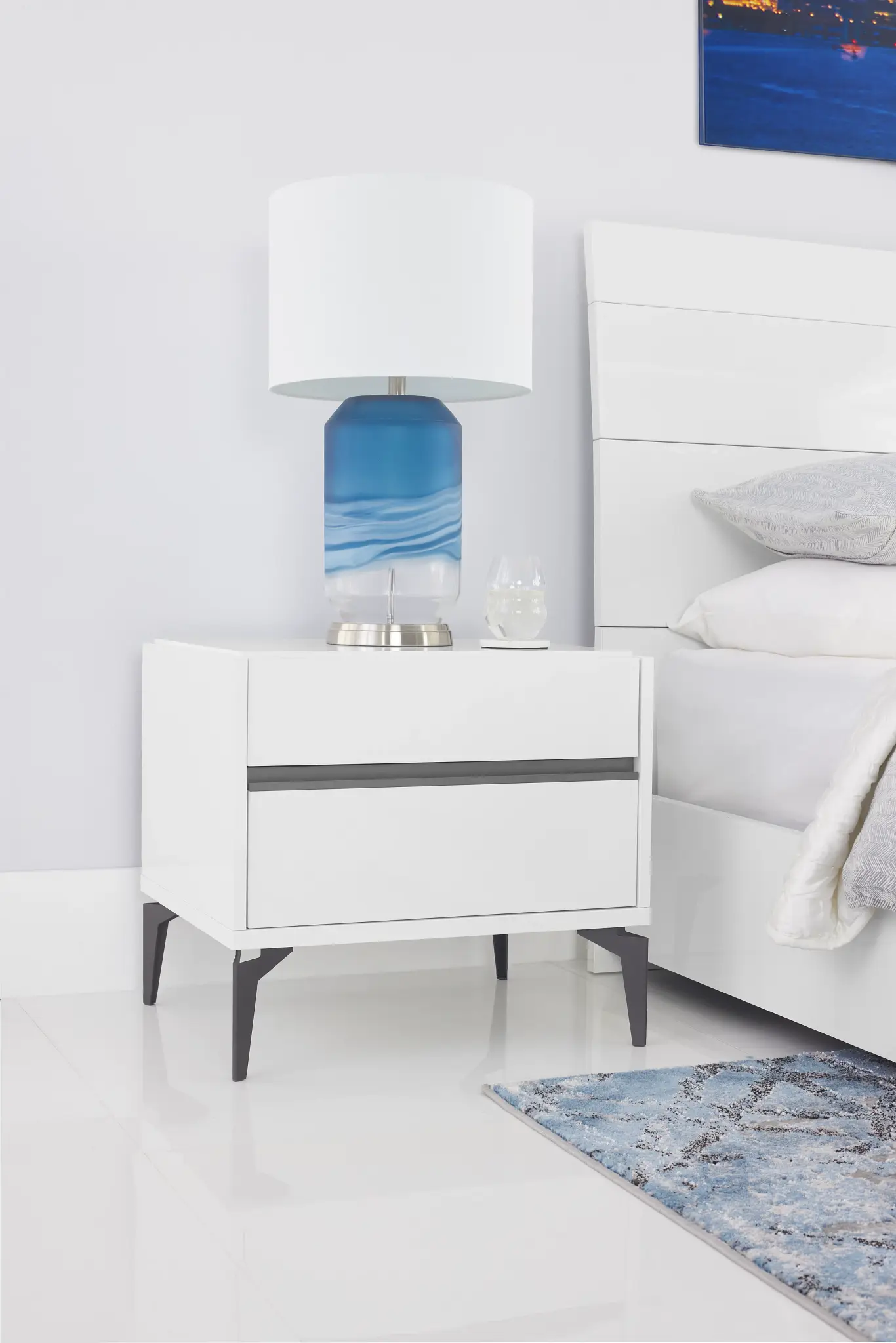 Oslo White Nightstand Oslo White Nightstand