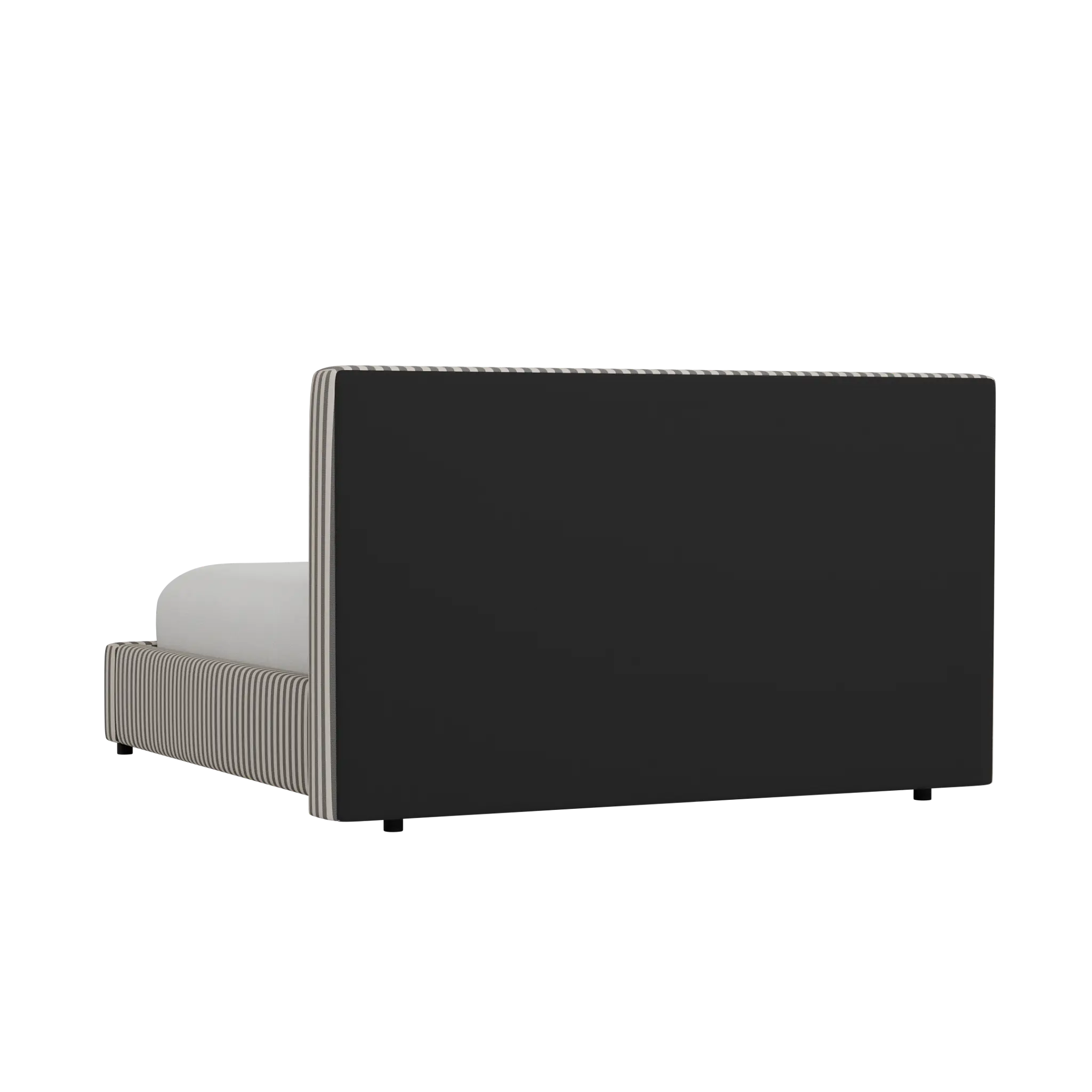 Grayton Sea Lane Dark Blue 44" Upholstered Platform Bed Grayton Sea Lane Dark Blue 44" Upholstered Platform Bed