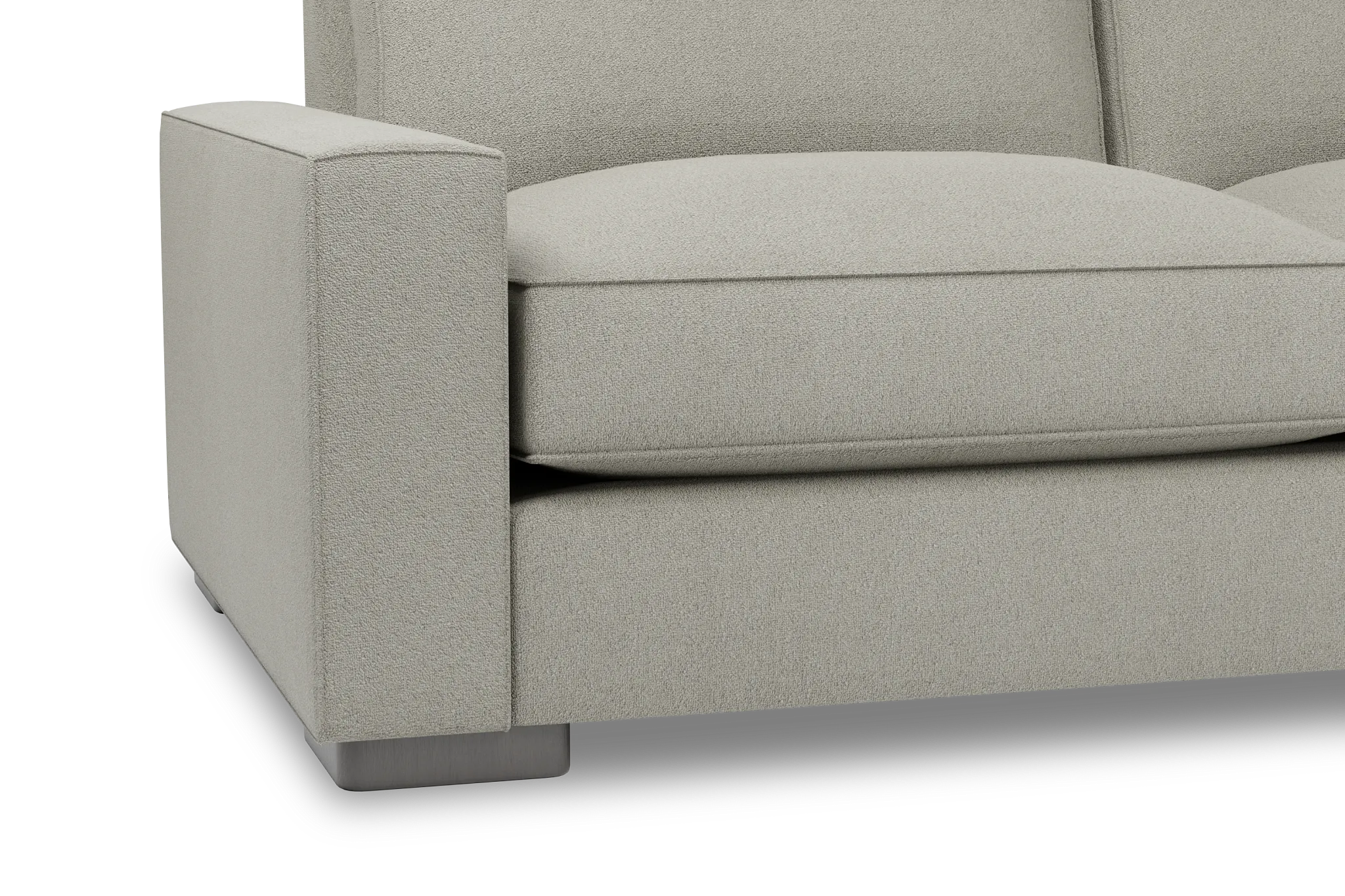 Edgewater Elite Gray 84" Sofa W/ 2 Cushions