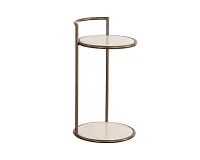 Nessa Light Brown Round End Table