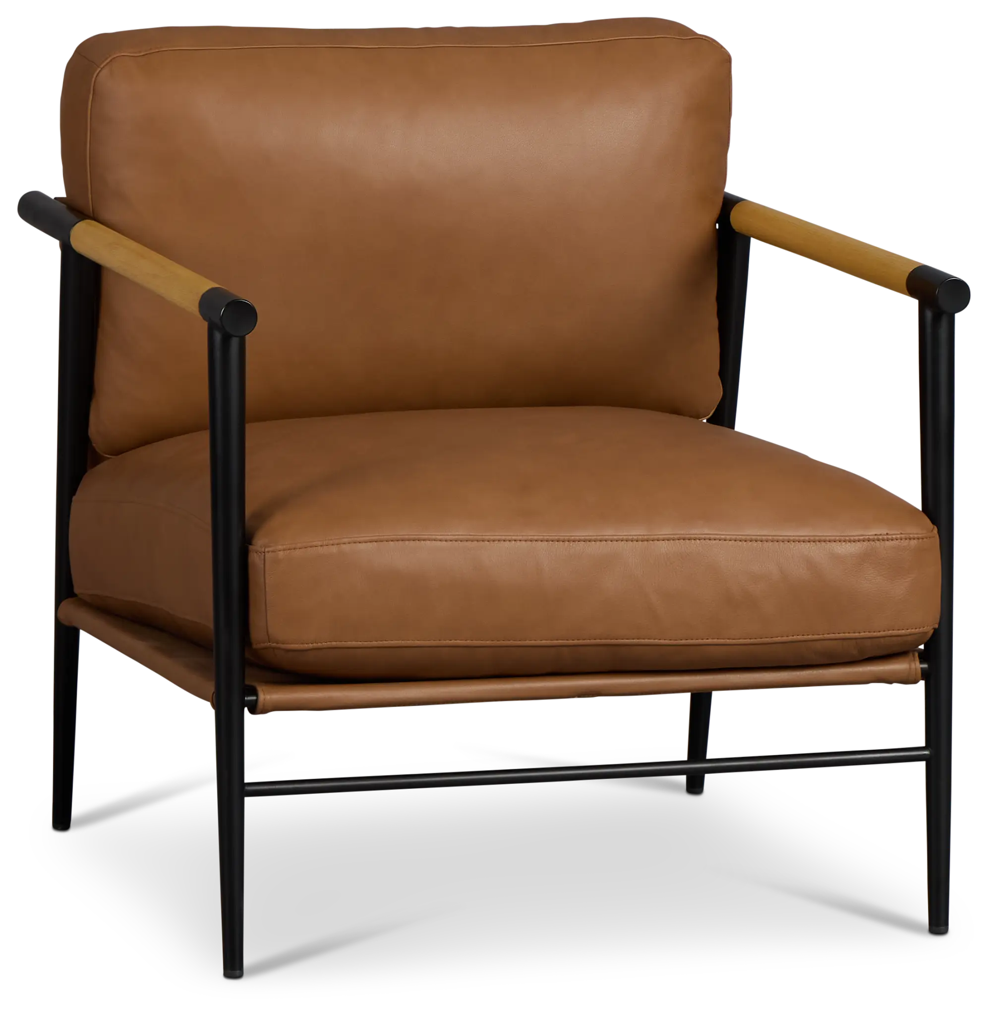 Fiora Light Brown Leather Accent Chair Fiora Light Brown Leather Accent Chair