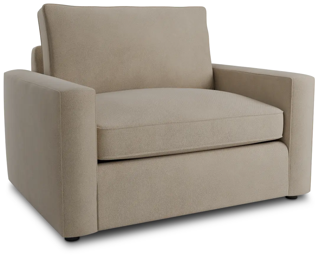 Siesta Peyton Beige Fabric Memory Foam Sleeper Siesta Peyton Beige Fabric Memory Foam Sleeper