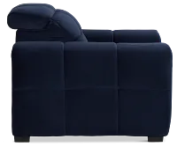 Gemma Navy Velvet Power Recliner
