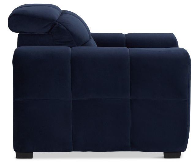 Gemma Navy Velvet Power Recliner