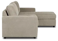 Addie Gray Fabric Right Chaise Storage Sectional