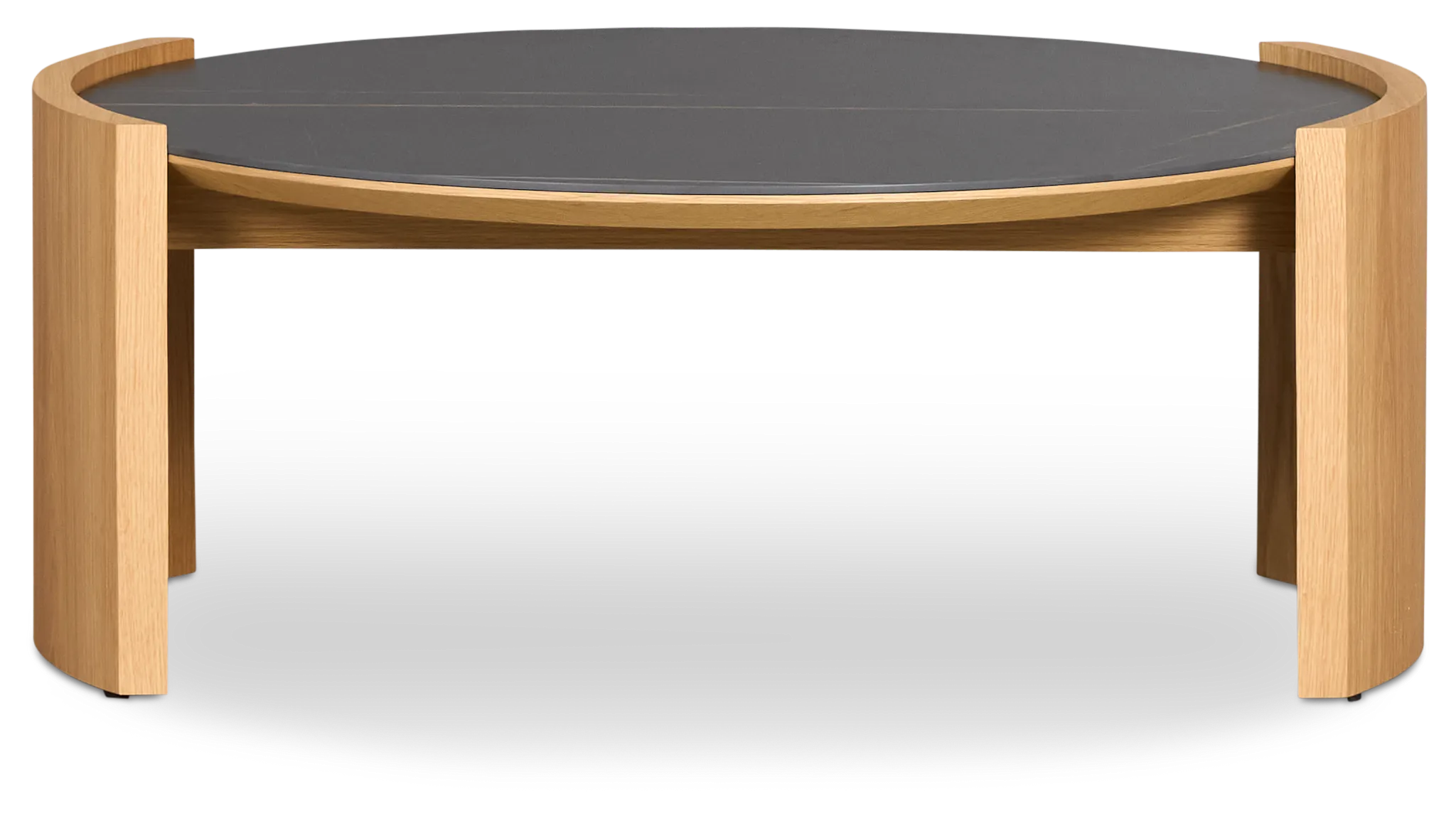 Nomad Light Tone Ceramic Round Coffee Table