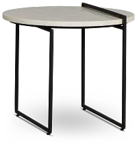 Echo White Accent Table