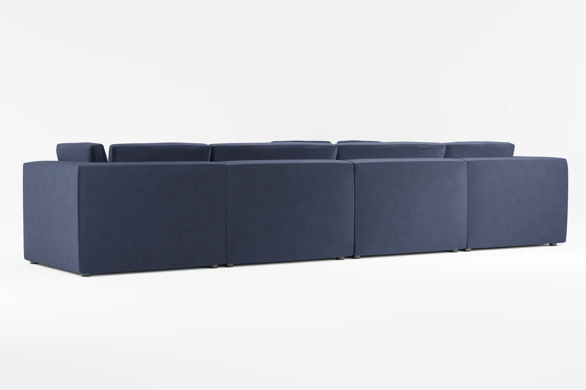 Destin Joya Dark Blue Velvet 6-piece Modular Sectional Destin Joya Dark Blue Velvet 6-piece Modular Sectional