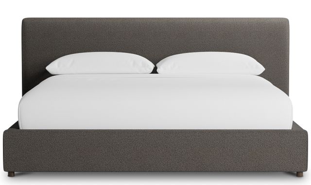 Grayton Elite Dark Gray 44" Upholstered Platform Bed