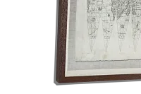 Globe Light Gray Framed Wall Art