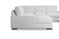 Edgewater Suave White Medium Left Chaise Sectional