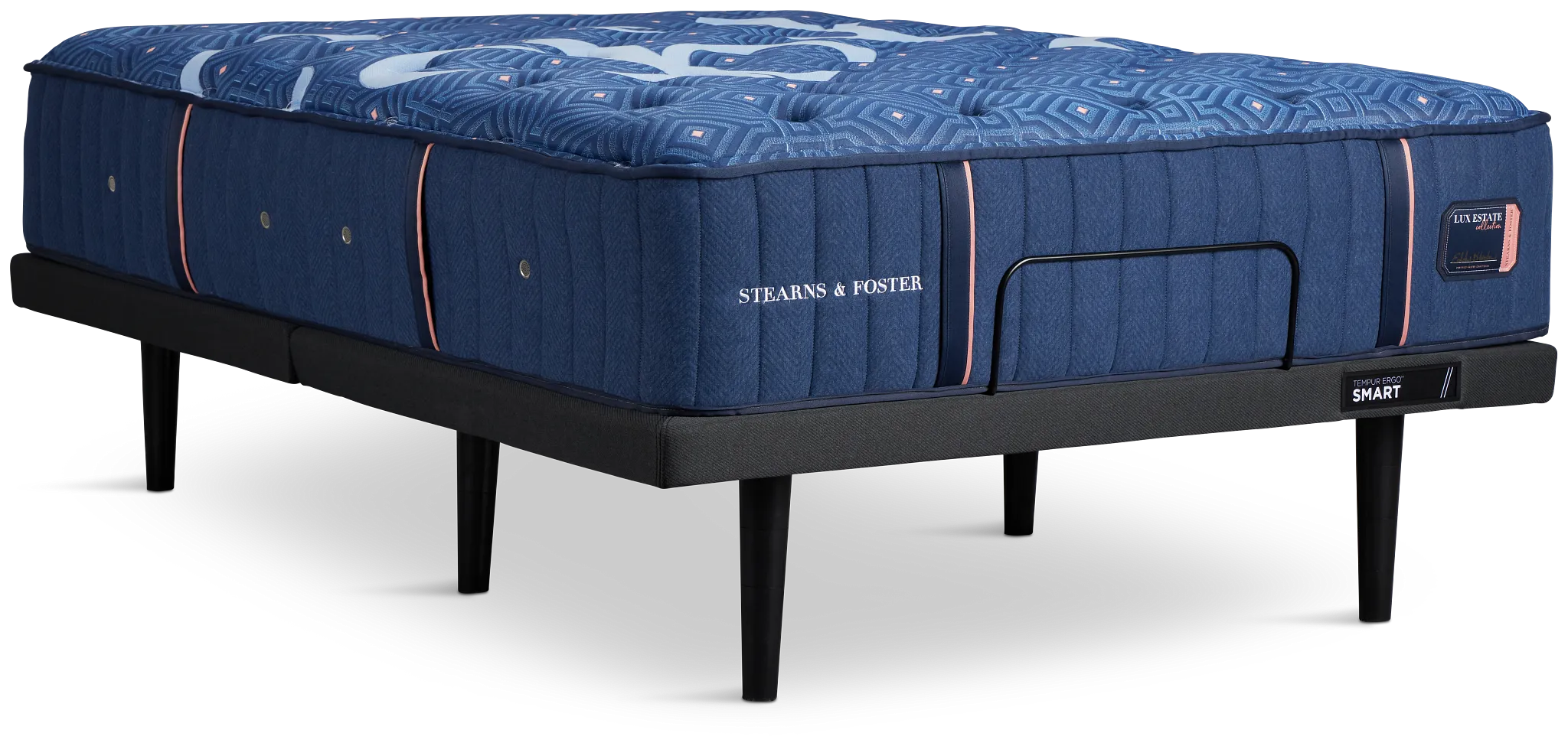 Stearns & Foster Lux Estate Medium Ergo Smart Adjustable Mattress Set