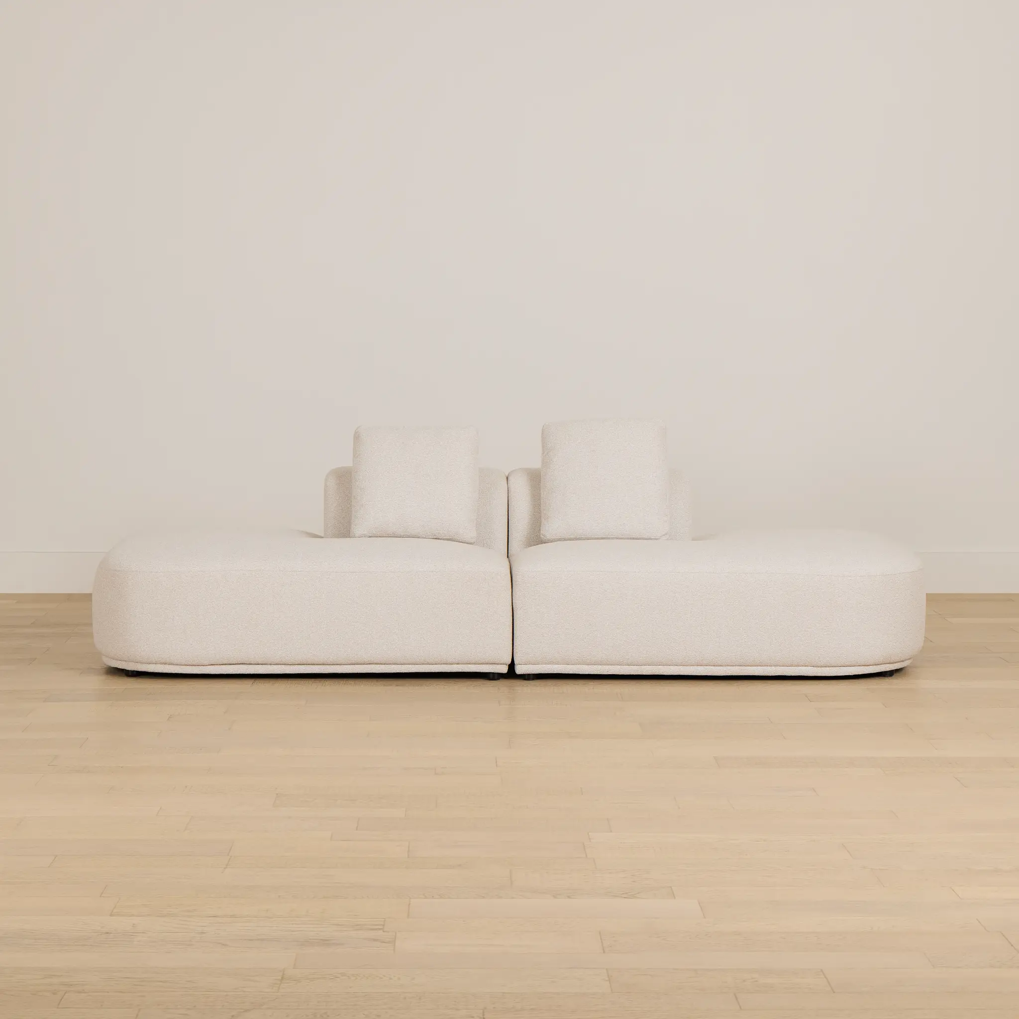 Catalina Beige Fabric 2-piece Modular Sofa Catalina Beige Fabric 2-piece Modular Sofa