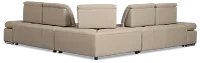 Eden Gray Micro Small 2-arm Left Sleeper Sectional