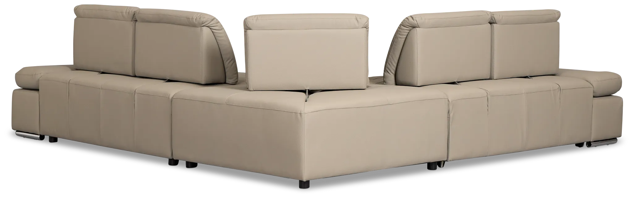 Eden Gray Micro Small 2-arm Left Sleeper Sectional