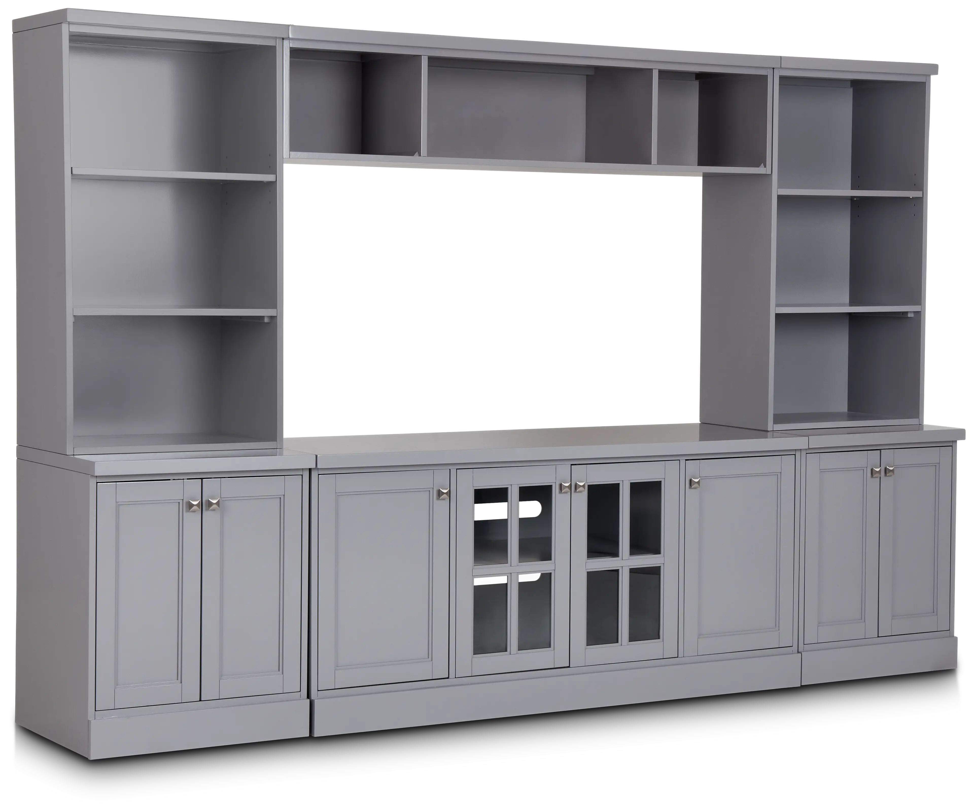 Newport Gray Door Entertainment Wall Newport Gray Door Entertainment Wall