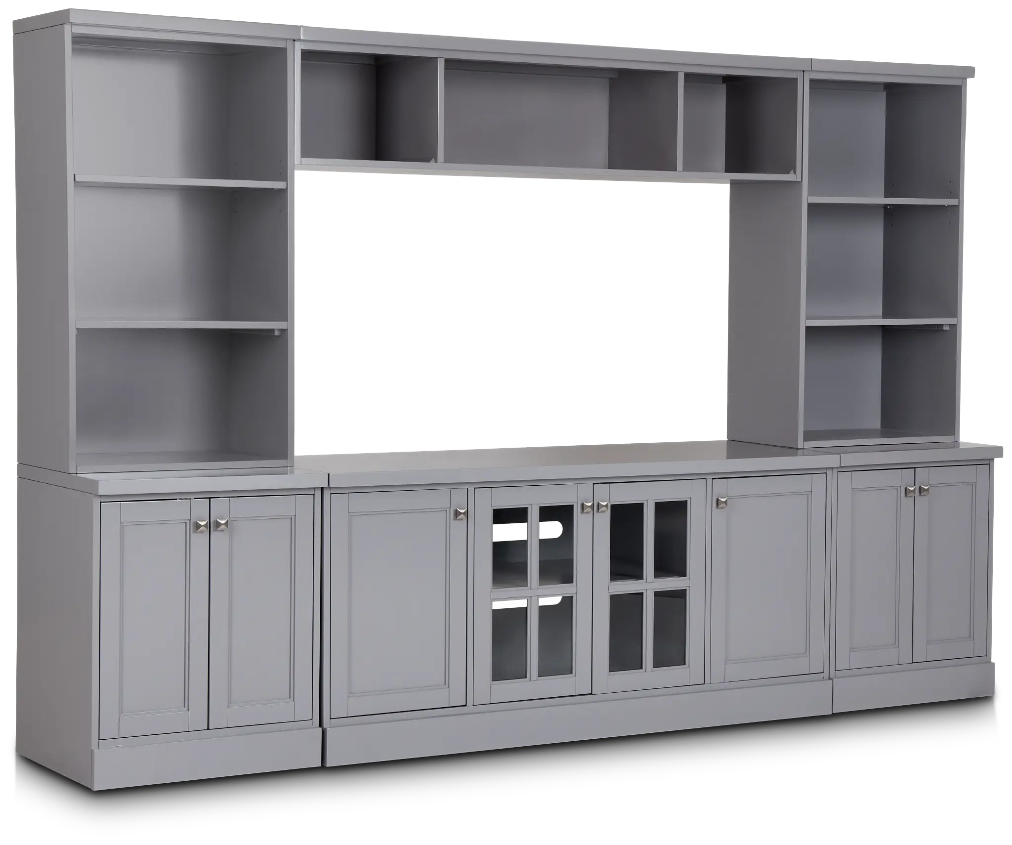 Newport Gray Door Entertainment Wall Newport Gray Door Entertainment Wall