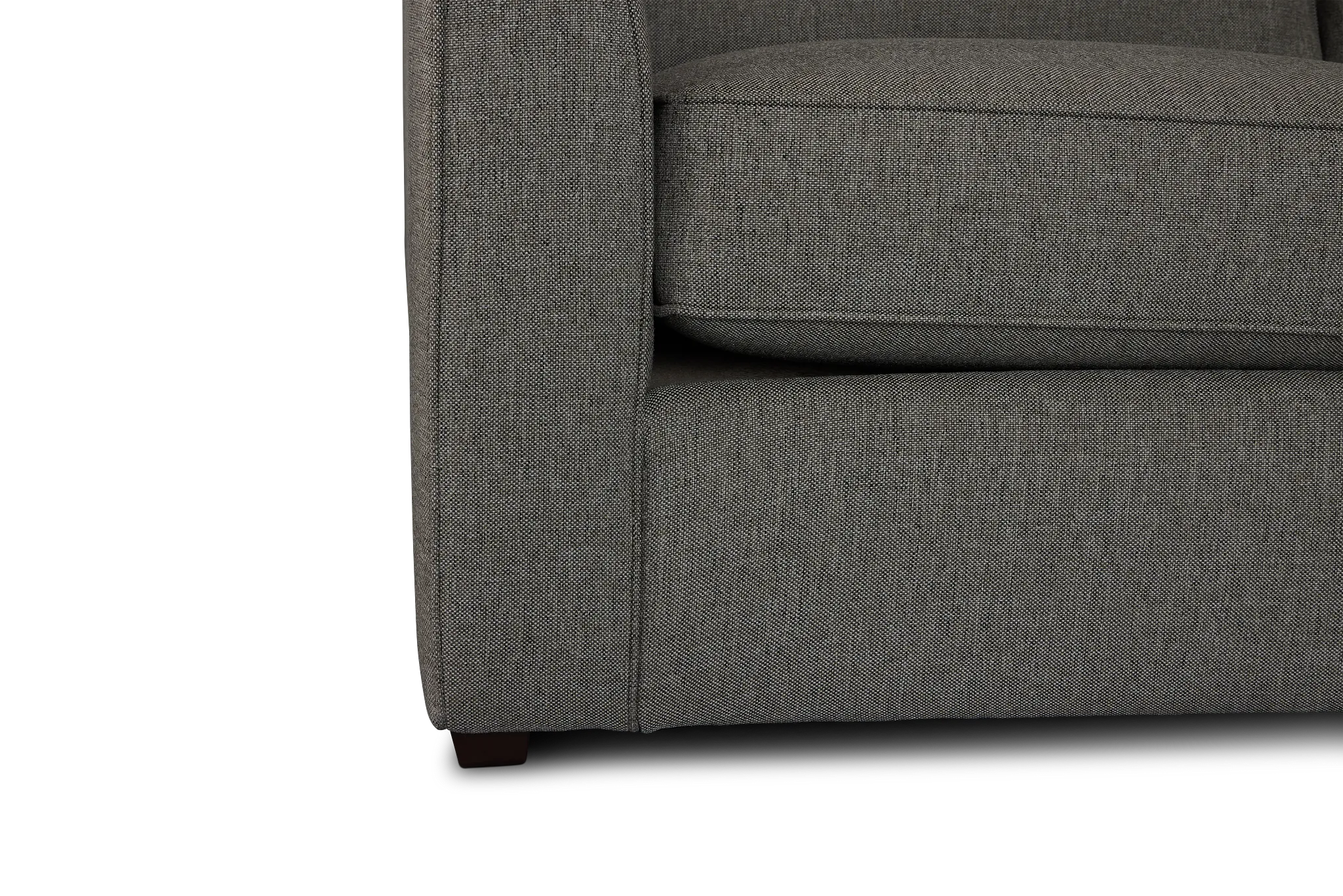 Asheville Brown Fabric Two-arm Right Memory Foam Sleeper Sectional