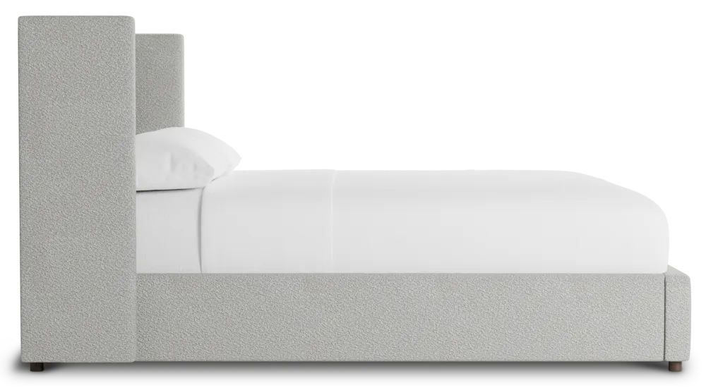 Captiva Sutton Gray 48" Upholstered Shelter Bed