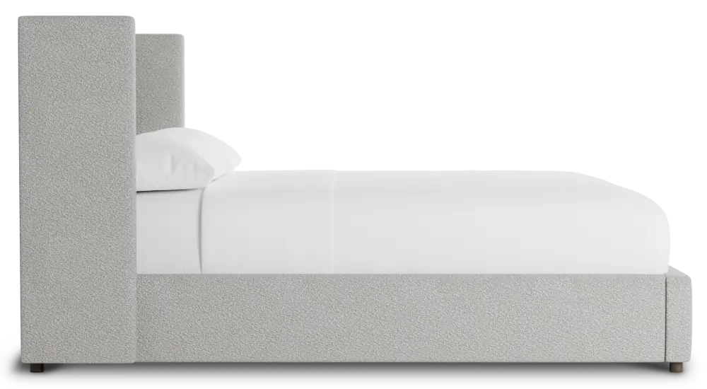 Captiva Sutton Gray 48" Upholstered Shelter Bed Captiva Sutton Gray 48" Upholstered Shelter Bed