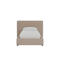 Grayton Sutton Beige 44" Upholstered Platform Bed