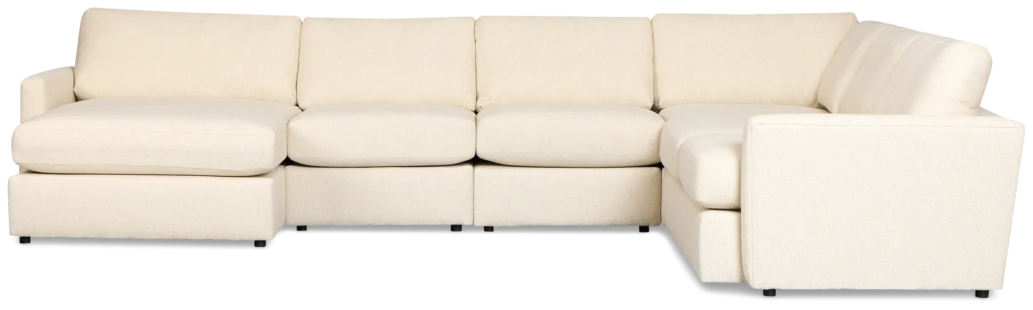 Maxwell Light Beige Fabric Large Left Chaise Sectional Maxwell Light Beige Fabric Large Left Chaise Sectional